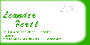 leander hertl business card